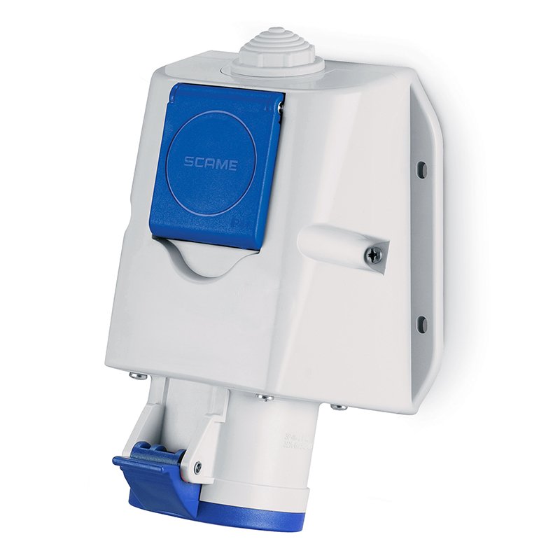 [Imagem do produto TOMADA COMBINADA DE PAREDE 16A 2P+T - ALEMÃ/FECHADA 513.1653-DN SCAME]