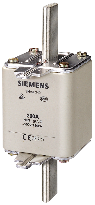 [Imagem FUSÍVEL NH T.3 425A 500VCA 3NA3362 SIEMENS]