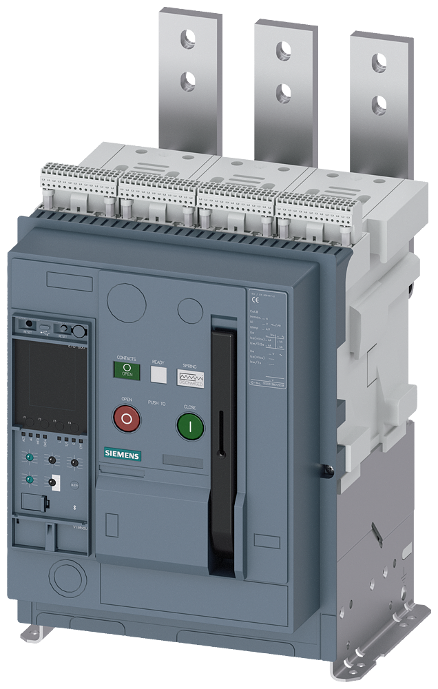 DISJUNTOR DE POTÊNCIA DE MONTAGEM FIXA IEC 60947-2 TAMANHO 1 DE 3 POLOS I 3WA11164AE030AA0 SIEMENS