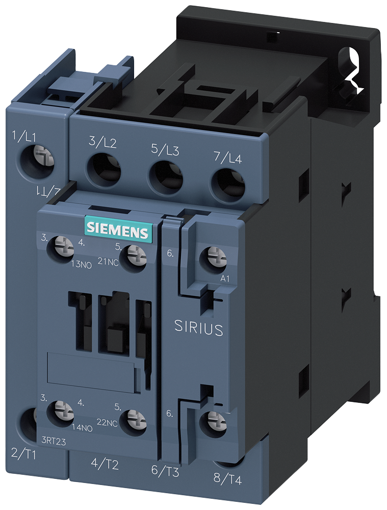 [Imagem do produto CONTATOR TETRAPOLAR 40A 230VCA 1NA+1NF 50/60HZ 3RT23261AL20 SIEMENS]