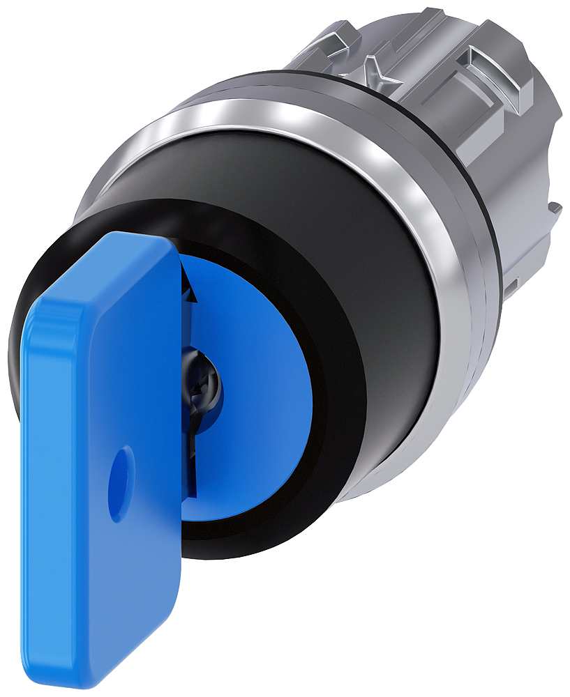 INTERRUPTOR DE CHAVE O.M.R 22 MM REDONDO METAL DE ALTO BRILHO 3SU10504GL110AA0-ZY19 SIEMENS