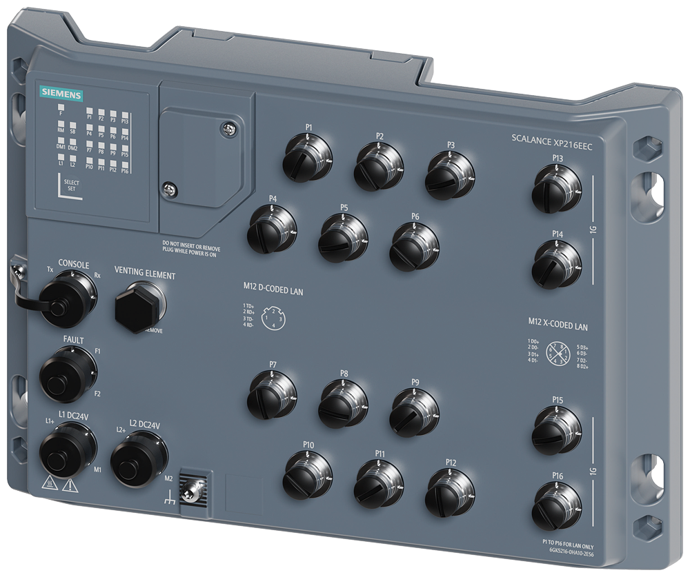 SWITCH SCALANCE XP216EEC IP65 SWITCH IE GERENCIADO DE CAMADA 2 6GK52160HA102ES6 SIEMENS