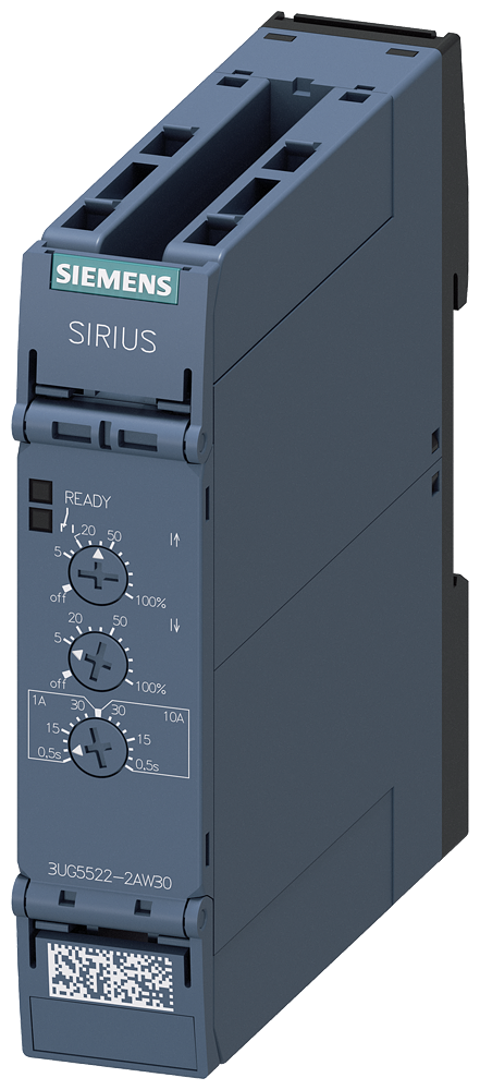 RELÉ DE MONITORAMENTO DA CORRENTE ANALÓGICO 0,05-10 A CA/CC 24-240 V CONEX 3UG55222AW30 SIEMENS