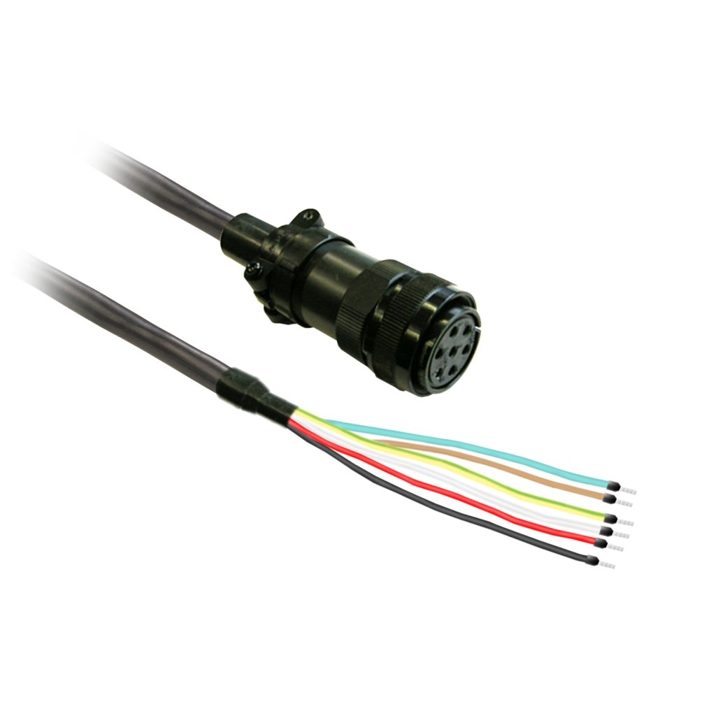 [Imagem CABO DE POTÊNCIA PARA MOTOR BCH16 4 2.0MM 15M BLINDADO CONECTOR MIL VW3M5A22RA5 SCHNEIDER]