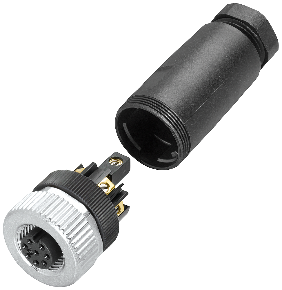 [Imagem CONECTOR M12 8 POLOS P/ RF E MV 6GT20900BD00 SIEMENS]