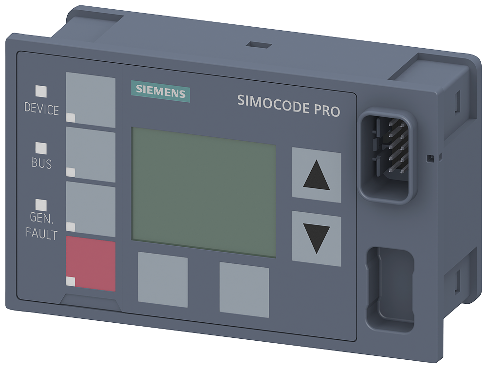 UNIDADE DE COMANDO COM DISPLAY PARA SIMOCODE PRO V MONTAGEM NA PORTA DO QUA 3UF72101BA010 SIEMENS