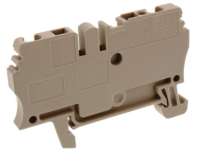 [Imagem do produto CONECTOR PASSAGEM ZDU 2.5 WEMID 1608510000 WEIDMULLER]