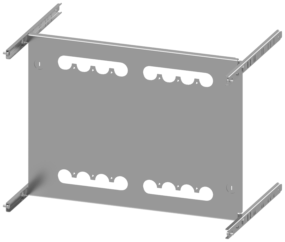 PLACA DE MONTAGEM 3VA13 (400A) 3VA14 (630A) 3VA23 (400A) 3VA24 (630A) 8PQ60008BA66 SIEMENS