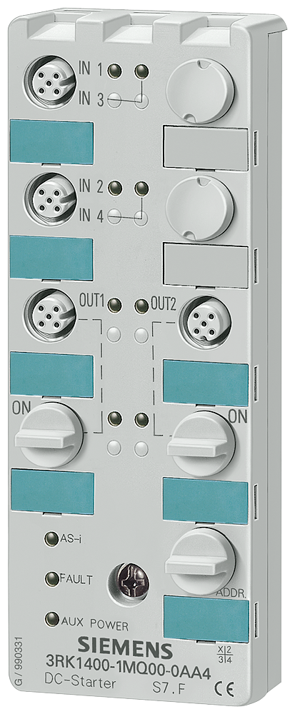 DISPOSITIVO DE ARRANQUE DC AS-I 24V IP67 DIGITAL 4E/2A DISPOSITIVO DE ARRA 3RK14001MQ010AA4 SIEMENS