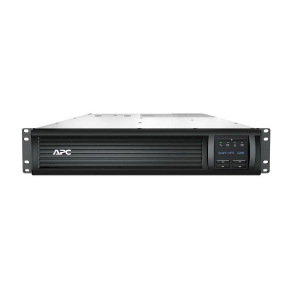 [Imagem do produto APC SMART UPS LINE INTERACTIVE 2200VA RACKMOUNT 2U 230V 7 TOMADAS NBR 14136 SMARTSLOT AVR LCD SMT2200I2U BR SCHNEIDER]