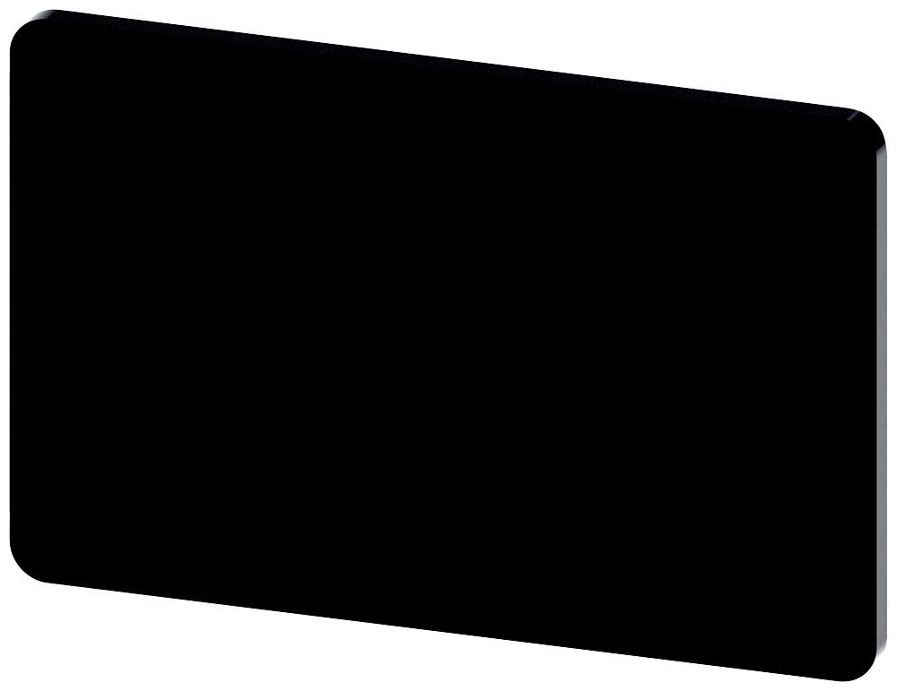 [Imagem do produto PLACA DE IDENTIFICAÇÃO 17,5X27MM, PLACA PRETO, SEM INSCRIÇÃO 3SU19000AD160AA0 SIEMENS]