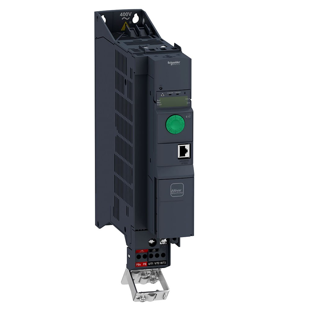 [Imagem INVERSOR DE FREQUÊNCIA TRIFÁSICO 4KW 9.5A 380/500V 50/60HZ ATV320U40N4B SCHNEIDER]