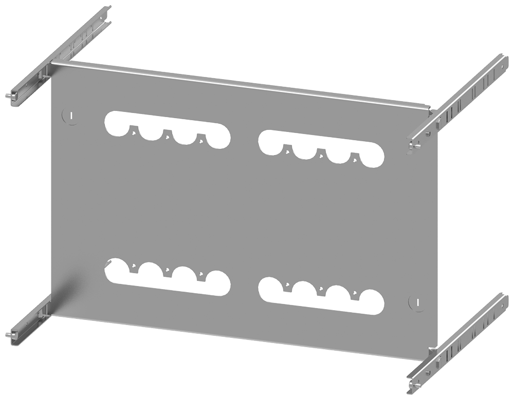 PLACA DE MONTAGEM 3VA13 (400A) 3VA14 (630A) 3VA23 (400A) 3VA24 (630A) 8PQ60008BA64 SIEMENS