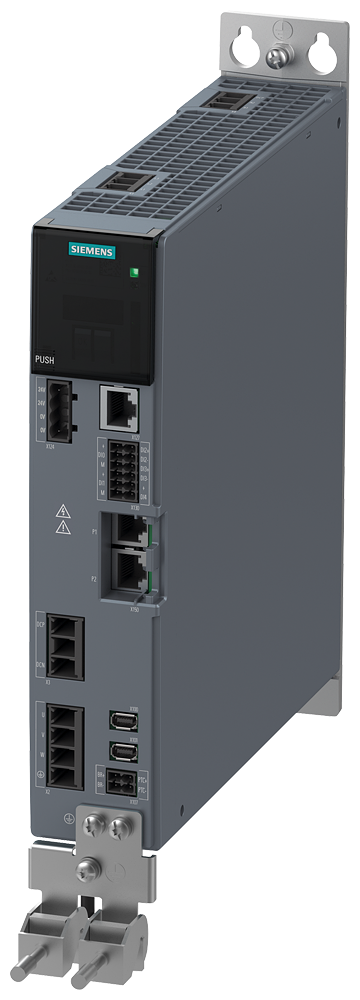 [Imagem SINAMICS S210, 3 CA 200-480 V, 0,75 KW, IP20 / UL OPEN TYPE, FSA, A 6SL53101BE108DF0 SIEMENS]