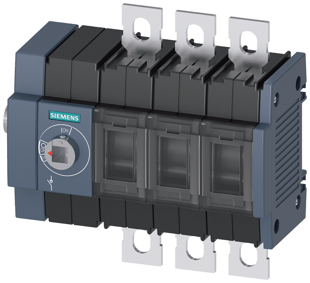 SECCIONADOR DE CORTE EM CARGA 160A TAM. 2 DE 3 POLOS ACIONAMENTO LATERAL ES 3KD34340NE100 SIEMENS