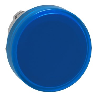 [Imagem CABEÇOTE PARA SINALIZADOR MODULAR Ø22MM METÁLICO PARA LED INTEGRAL AZUL ZB4BV063 SCHNEIDER]