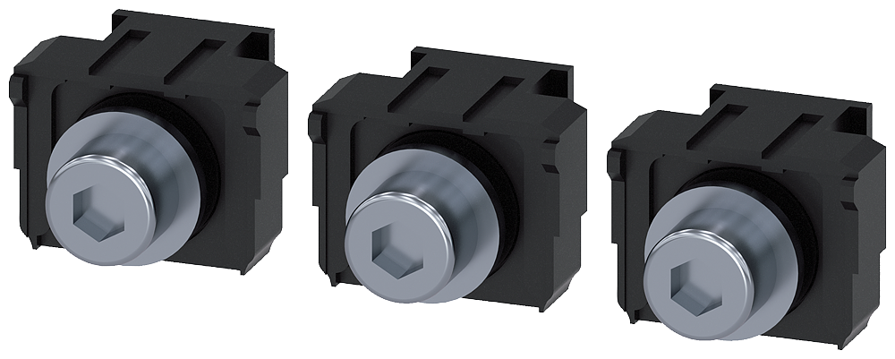 [Imagem CONEXÃO ROSCADA PLANA DE 3 PÇS. ACESSÓRIOS PARA: 3VM12 3VM92130QA00 SIEMENS]