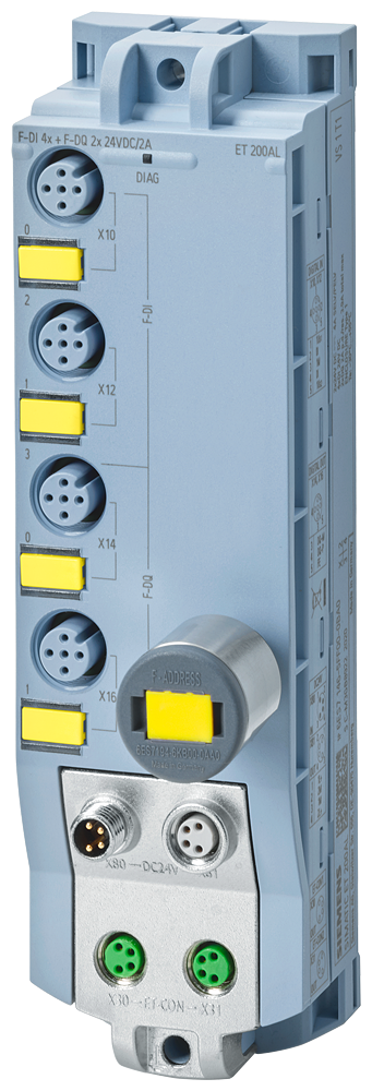 [Imagem MÓDULO ET200AL F - DI4+F - DQ2X24VDC2A 4XM12 6ES71465FF000BA0 SIEMENS]