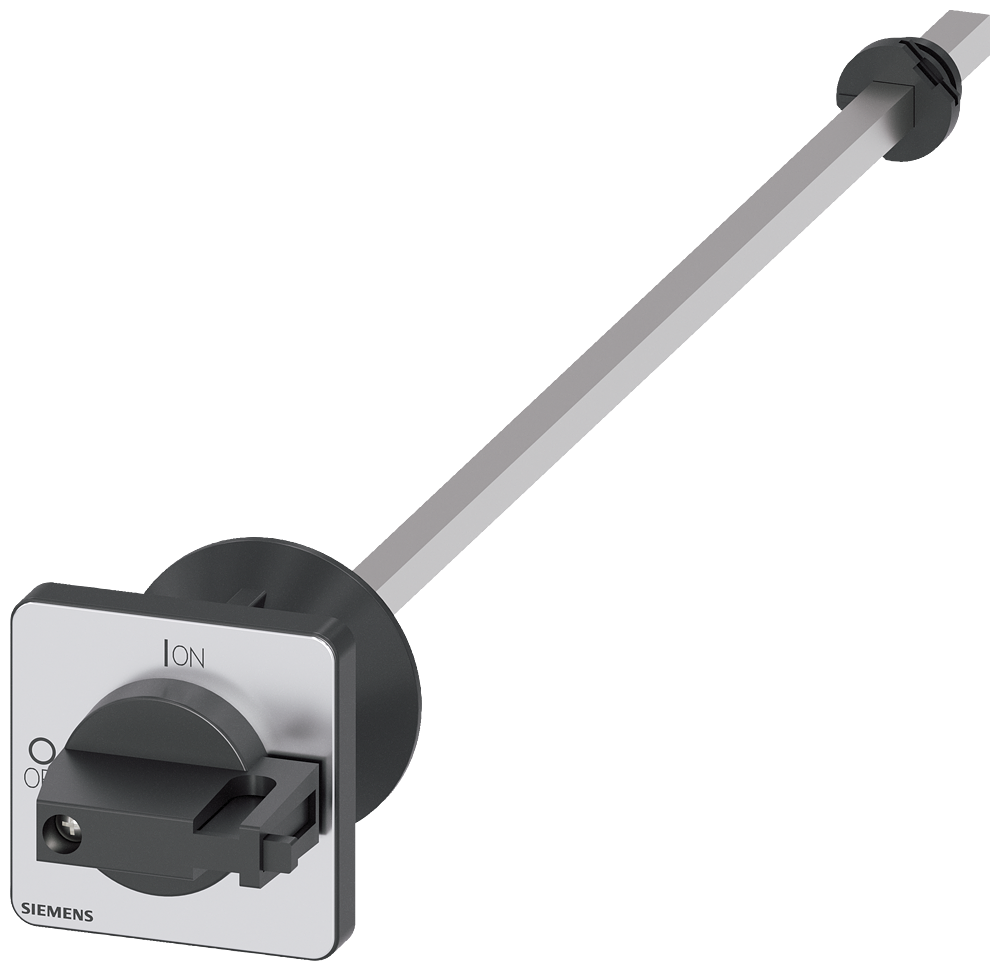 [Imagem do produto ACIONAMENTO GIRATÓRIO DO ACOPLAMENTO DA PORTA, PRETO 48X48 MM, FIXAÇÃO FRONTAL 3LD93434CA SIEMENS]