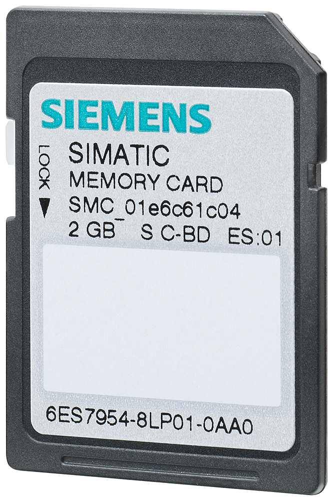 SIMATIC S7 MEMORY CARD 2 GB FOR S7-1X00 CPU 6ES79548LP040AA0 SIEMENS