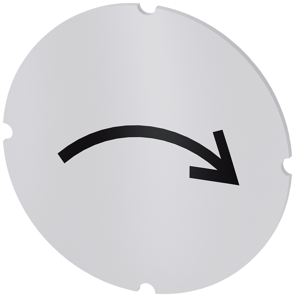 [Imagem do produto PLACA EMBUTIDA PARA BOTÃO DE PRESSÃO ILUMINADO, REDONDO, LEITOSO, SÍMBOLO: MO 3SU19000AB710QT0 SIEMENS]