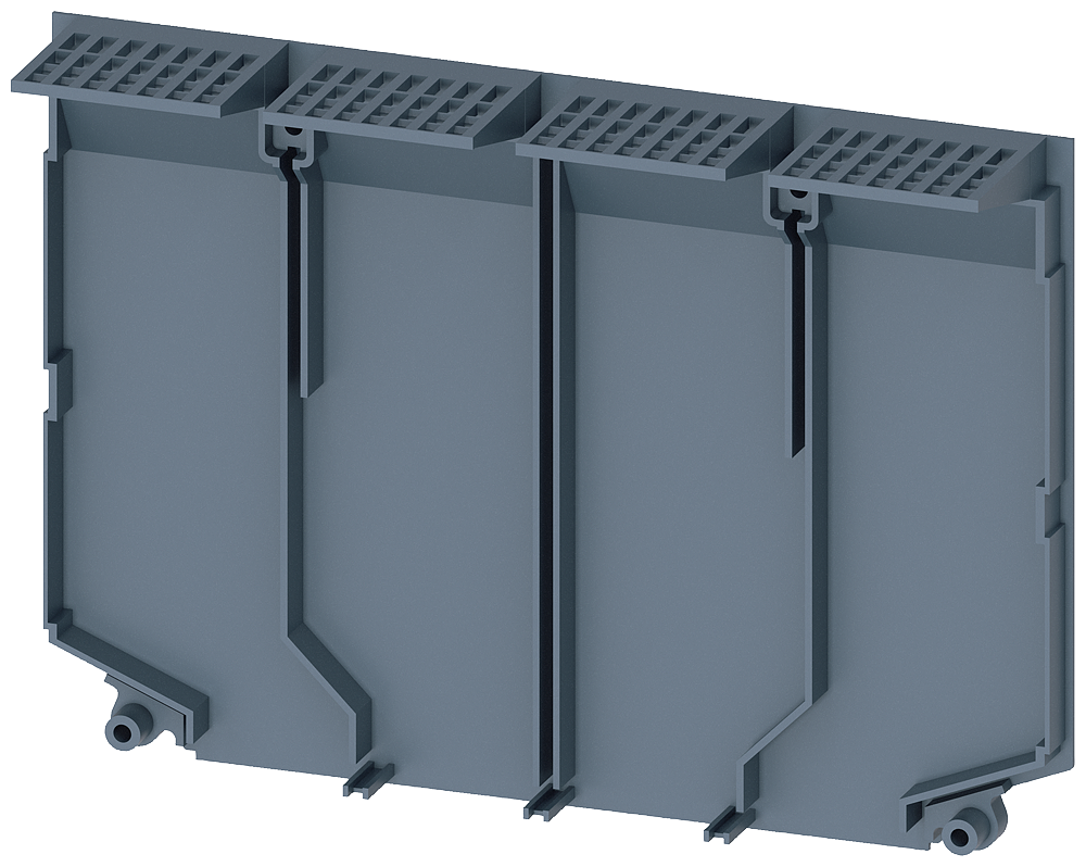 PLACA DE ISOLAMENTO ALARGADA DE 4 POLOS 1 PEÇA ACESSÓRIOS PARA: 3VM10/11 3VM91110WK40 SIEMENS