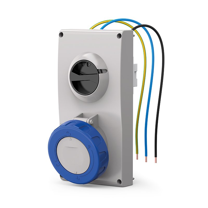 [Imagem do produto TOMADA DE EMBUTIR EMBUTIR  63A 2P+T 6H 407.6383 SCAME]