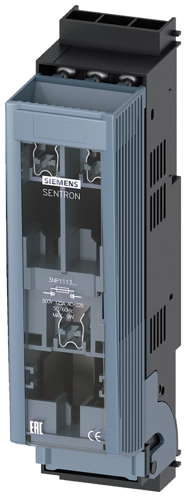 SECCIONADORA-FUSÍVEL SOB CARGA 3NP1 DE 3 POLOS NH000 ESTREITO 125 A 3NP11131CA26 SIEMENS