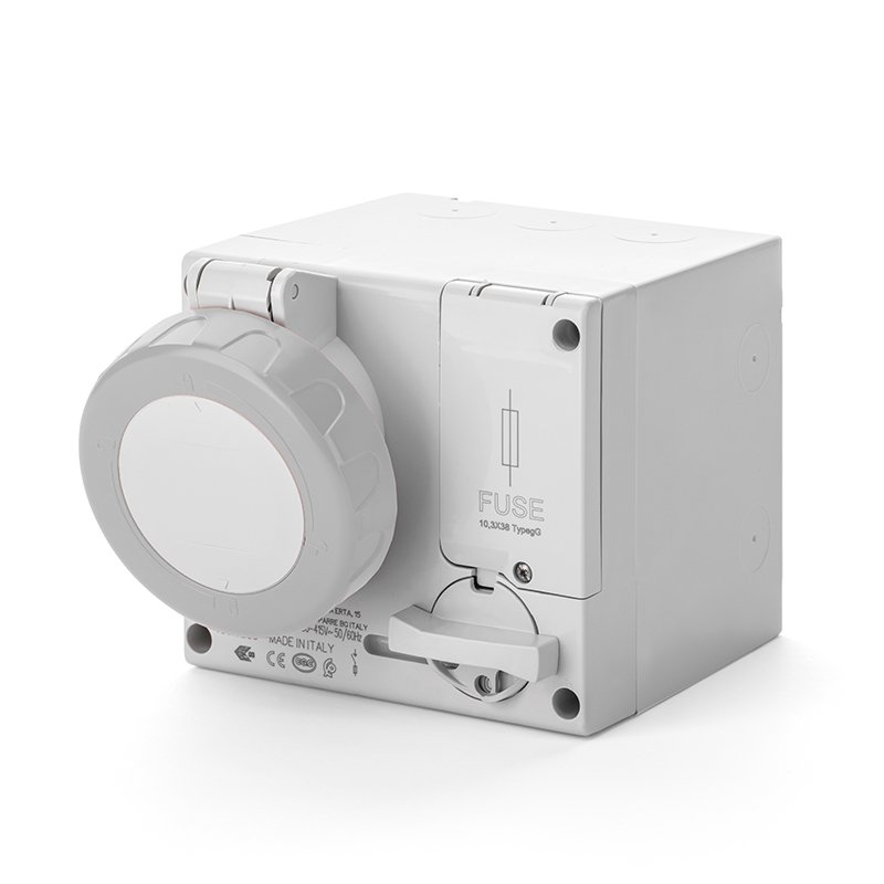 [Imagem do produto TOMADA DE EMBUTIR INTERTRAVAMENTO 16A 2P+T 3H IP66/IP67 506.16834 SCAME]