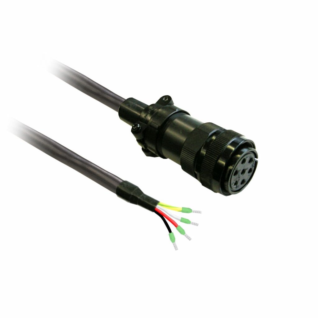 [Imagem CABO DE POTENCIA PARA SERVO MOTOR, 3 METROS VW3M5D6AR30 SCHNEIDER]