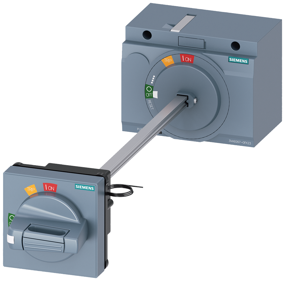 [Imagem ACIONAMENTO GIRATÓRIO DO ACOPLAMENTO DA PORTA PADRÃO IEC IP65 COM TRAVAMENTO  3VA92670FK23 SIEMENS]