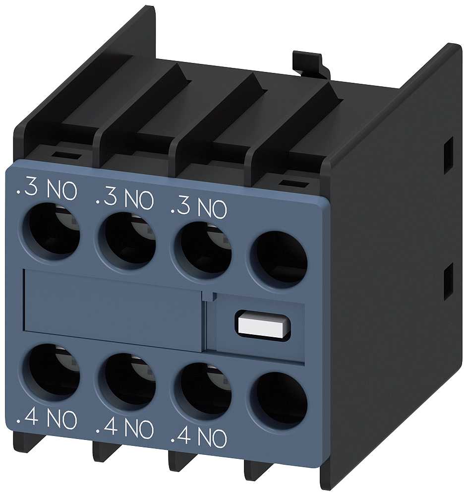 INTERRUPTOR AUXILIAR 3NA PASSAGENS DE CORRENTE:1NA 1NA PARA CONTACTORES AUX 3RH29111HA30 SIEMENS