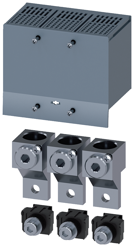 [Imagem BORNE DE CONEXÃO PARA CONDUTOR CIRCULAR TA2.2 50…240 MM² GRANDE COM TOMADA DE 3VM92130JC13 SIEMENS]