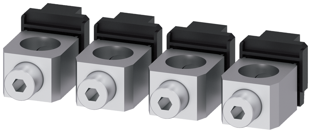 [Imagem TERMINAL PARA CONDUTOR DE SEÇÃO CIRCULAR 4 PEÇAS ACESSÓRIOS PARA: 3VA1 400/63... 3VA93840JB13 SIEMENS]