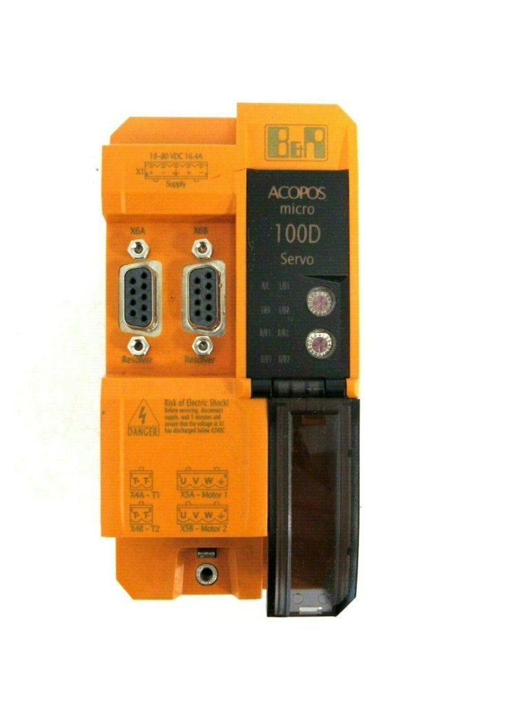 [Imagem MÓDULO MICROINVERSOR ACOPOS INTERFACE POWERLINK X2X 2 RESOLVERS 8A 24/64VCC 80VD100PDC02201 B&R AUTOMAÇÃO]