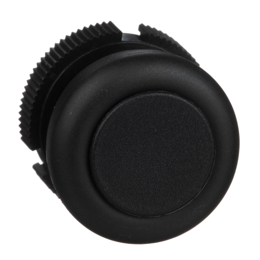 [Imagem CABEÇOTE Ø22MM PLÁSTICO RETORNO POR MOLA PRETO XACA9412 SCHNEIDER]