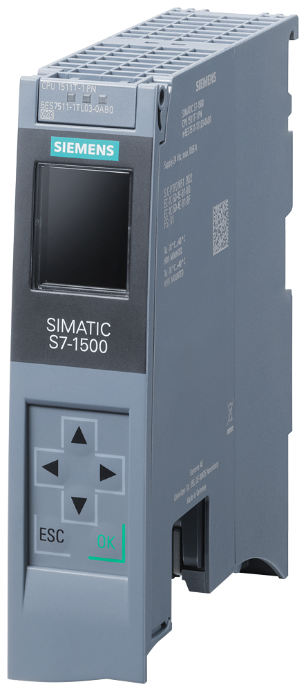 [Imagem do produto S7-1500: CPU 1511T-1PN, 450KB+1.5MB 6ES75111TL030AB0 SIEMENS]
