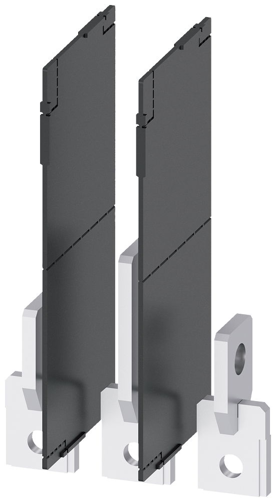 [Imagem ALARGAMENTO DE CONEXÃO VERTICAL 3 PEÇAS ACESSÓRIOS PARA: 3VA2 100/160/250 3VA92630QD00 SIEMENS]