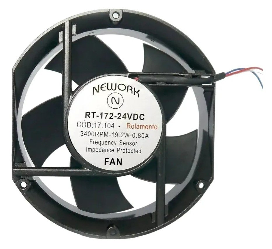 [Imagem do produto VENTILADOR AXIAL 172X150X51 24VDC 17.104 NEWORK]