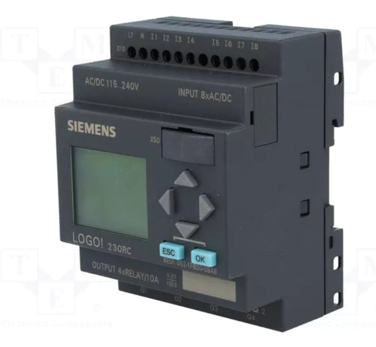 [Imagem LOGO 230RC. 8DI AC/DC. 4DO RL C/ DISP 6ED10521FB000BA6 SIEMENS]