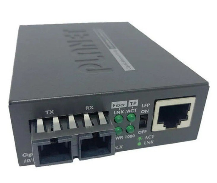 [Imagem CONVERSOR DE FIBRA 1000 PLANET GT802V3]