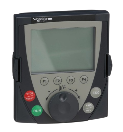 [Imagem TERMINAL REMOTO GRÁFICO PARA INVERSORES  DE FREQUÊNCIA VW3A1101 SCHNEIDER]