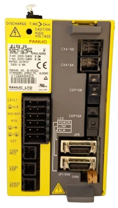 [Imagem BETAI SV20 RATED INPUT 50HZ/60HZ 3HP 200-240V 8.0A  1HP 220-240V 8.0A RATED OUTPUT 240V 6,8A  MANUAL N, B65322 STANDARD EN50178 UL 508C FANUC]