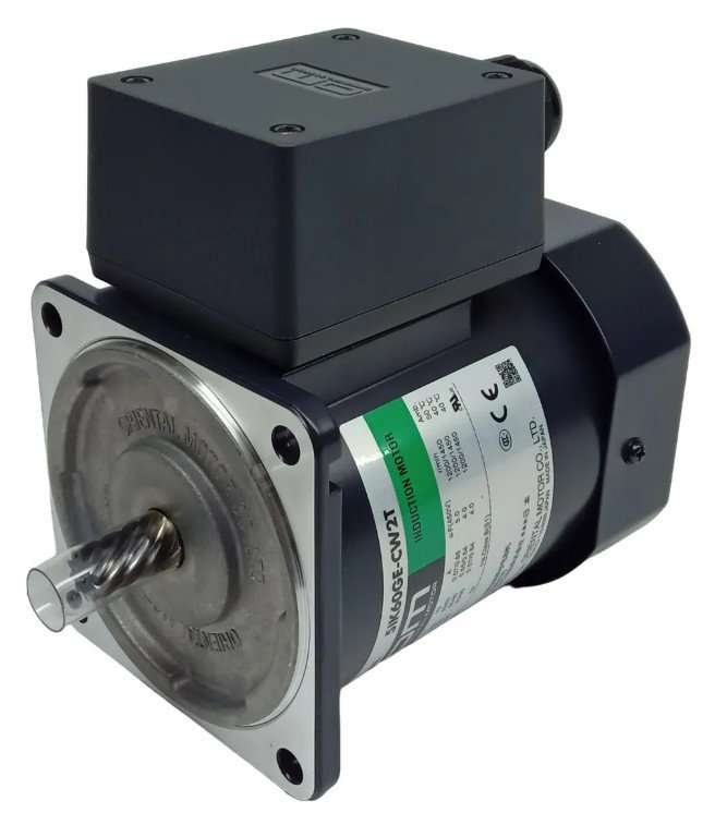 [Imagem do produto MOTOR CA 90W 0,41A 400VAC 1550RPM 0,85NM 50HZ IP54 5IK90GEUW2T2 ORIENTAL MOTOR]
