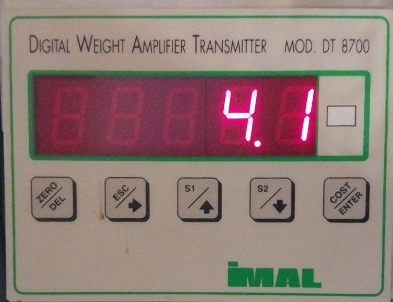 [Imagem do produto TRANSMISSOR DE PESO DIGITAL DT8700 IMAL]