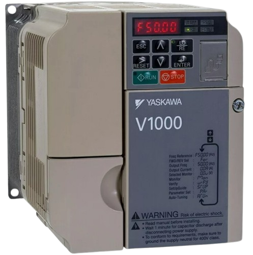 [Imagem INVERSOR DE FREQUÊNCIA TRIFÁSICO 6/5A 200/240V 50/60HZ CIMRVU2A0006FAA YASKAWA]