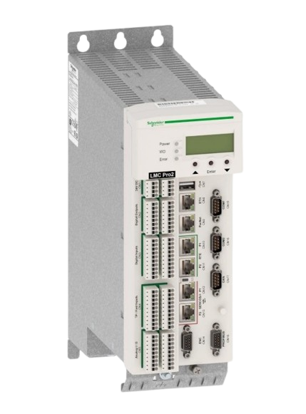 [Imagem CONTROLADOR LÓGICO PROGRAMÁVEL DE MOVIMENTO 130 EIXOS ETHERNET IP/CANOPEN/SERCOS/PROFIBUS DP/OPC UA LMC802CAA10000 SCHNEIDER]
