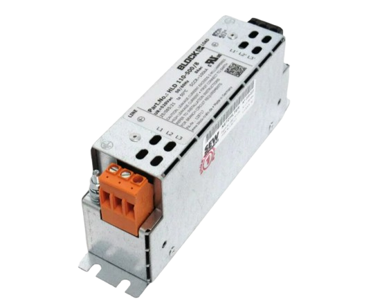 [Imagem do produto FILTRO DE LINHA TRIFÁSICO 100KW 8A 520V 60HZ HLD1105008 BLOCK]