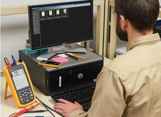 OSCILOSCÓPIO PORTÁTIL SCOPEMETER 124 FLUKE ferramentas-fluke124-3.jpg