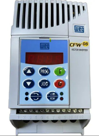 [Imagem INVERSOR DE FREQUÊNCIA TRIFÁSICO 15A 380/480V 50/60HZ CFW080130T3848PSZ WEG]